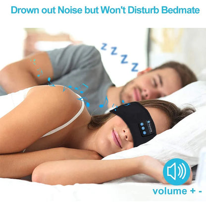 Wireless Bluetooth 5.0 Earphone Sleeping Band Music Headphones Soft Elastic Comfortable Eye Mask Sleep Headset for Side Sleeper