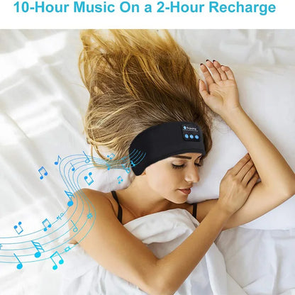 Wireless Bluetooth 5.0 Earphone Sleeping Band Music Headphones Soft Elastic Comfortable Eye Mask Sleep Headset for Side Sleeper